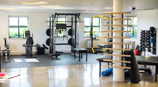 Interior of a modern physiotherapy center